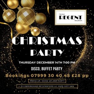 Christmas Party Night 14th December Piano Bar @ The Old Regent