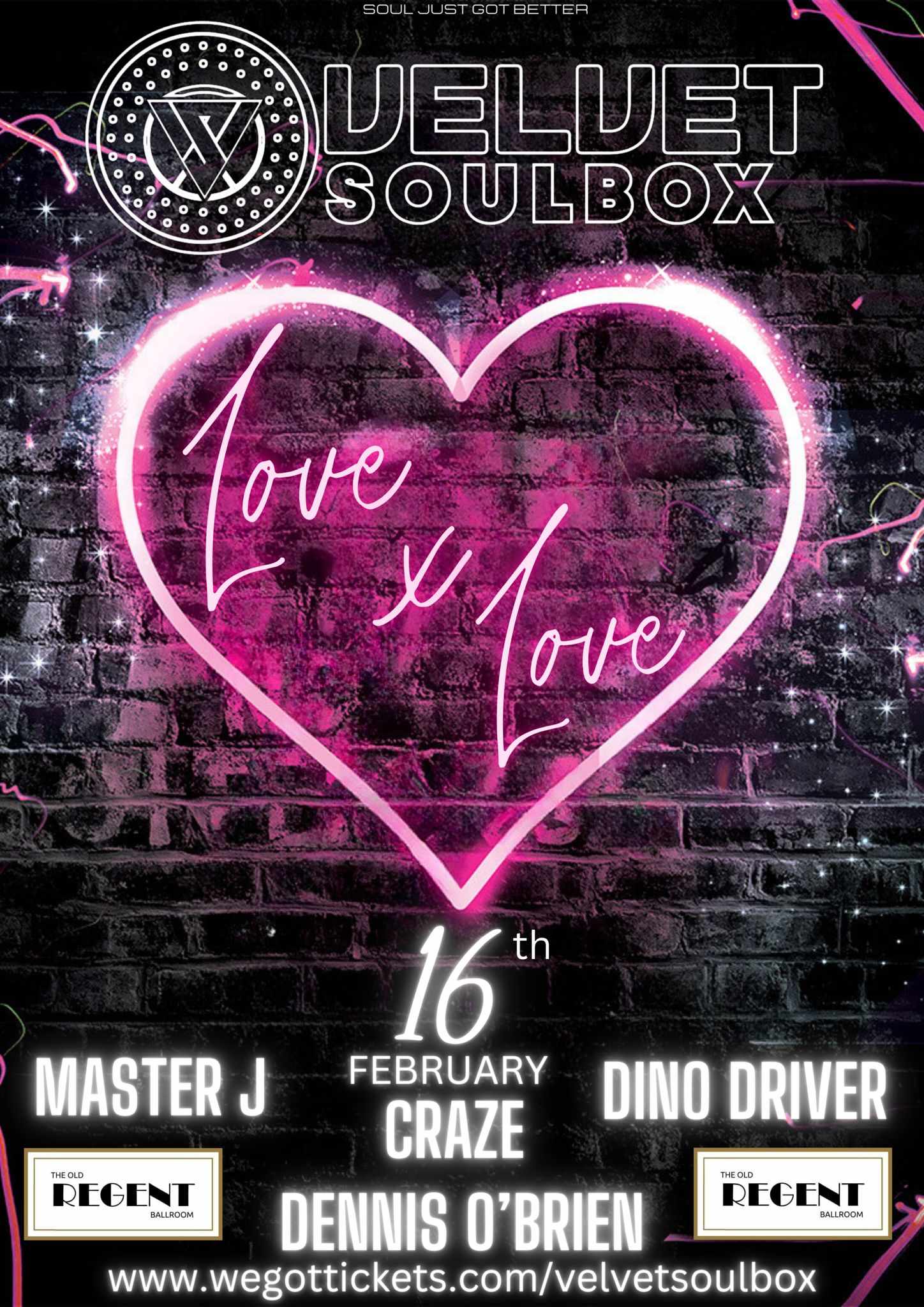 Velvet Soulbox Valentines Love x Love @ The Old Regent