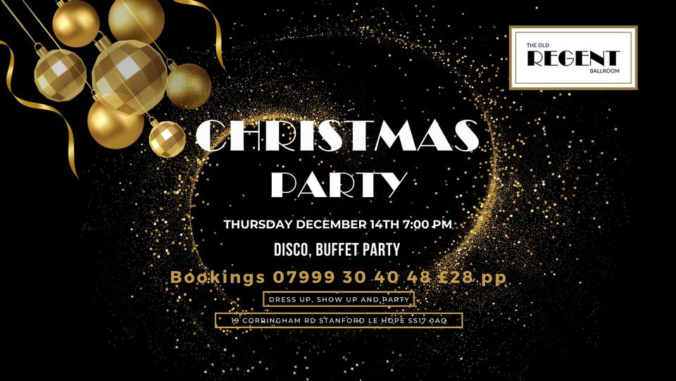 Thursday 14th December 7pm-12 Christmas Party