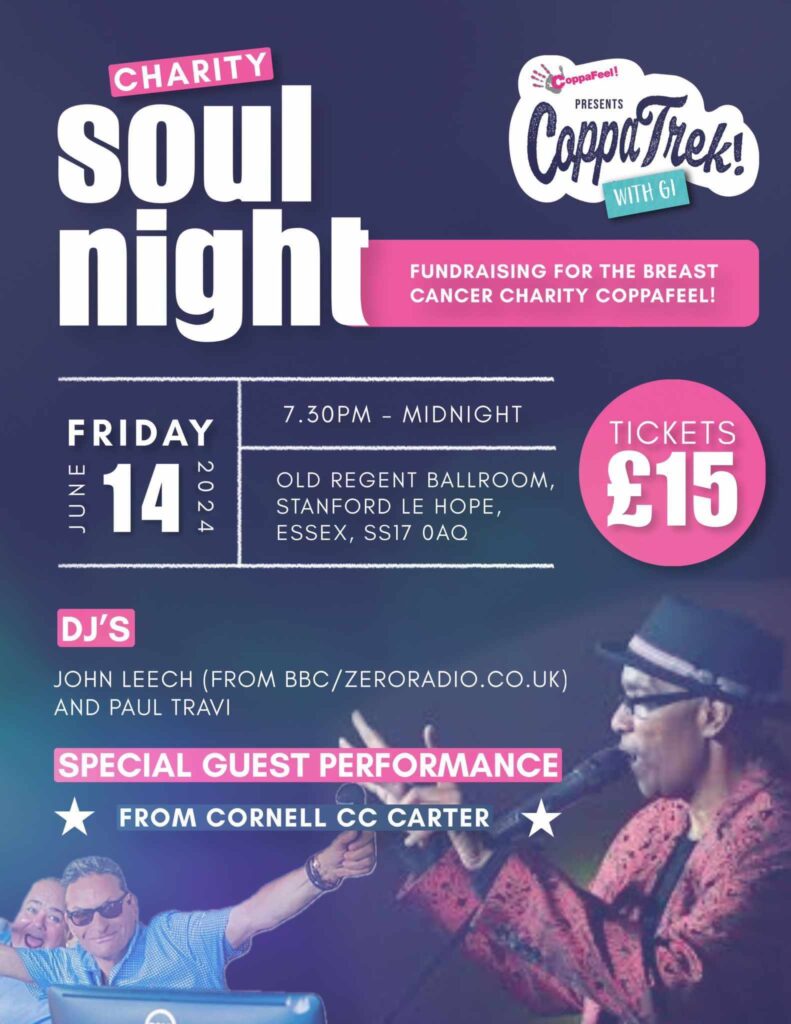 Charity Night - Coppafeel Soul Night