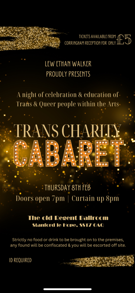 LGBTQIA Charity fundraiser Performers College