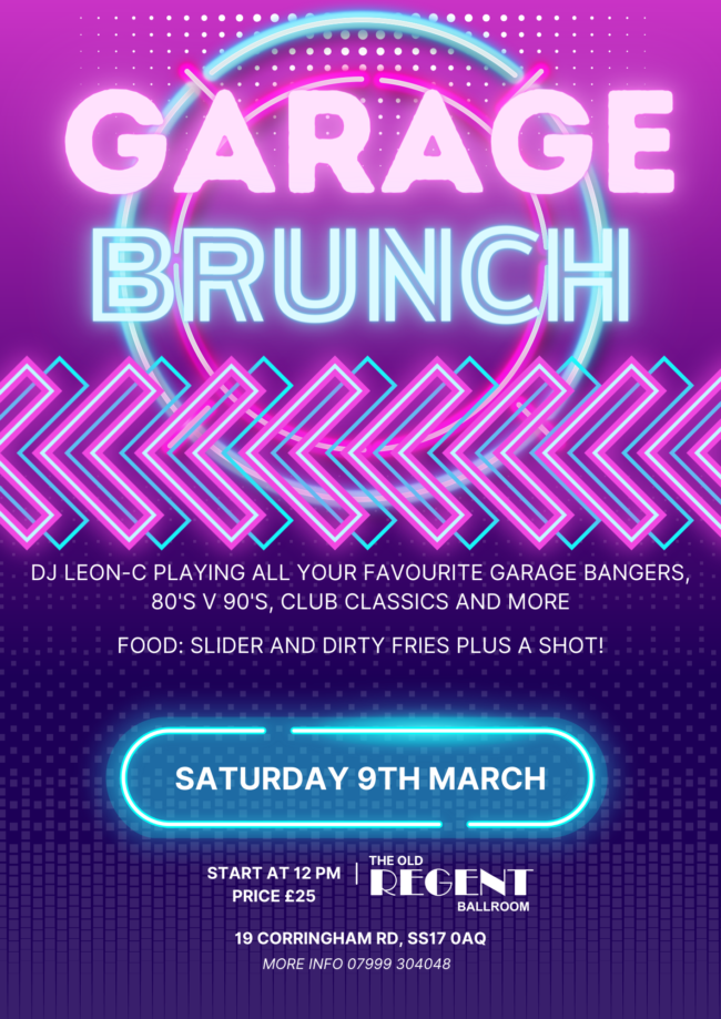 Garage brunch for march 2024 a4