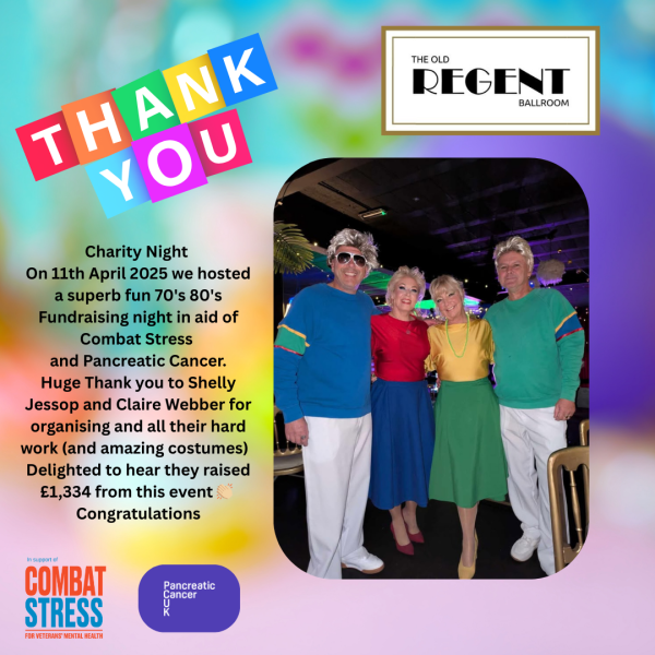 11th April we hosted a 70's 80's Fundraising night (1)