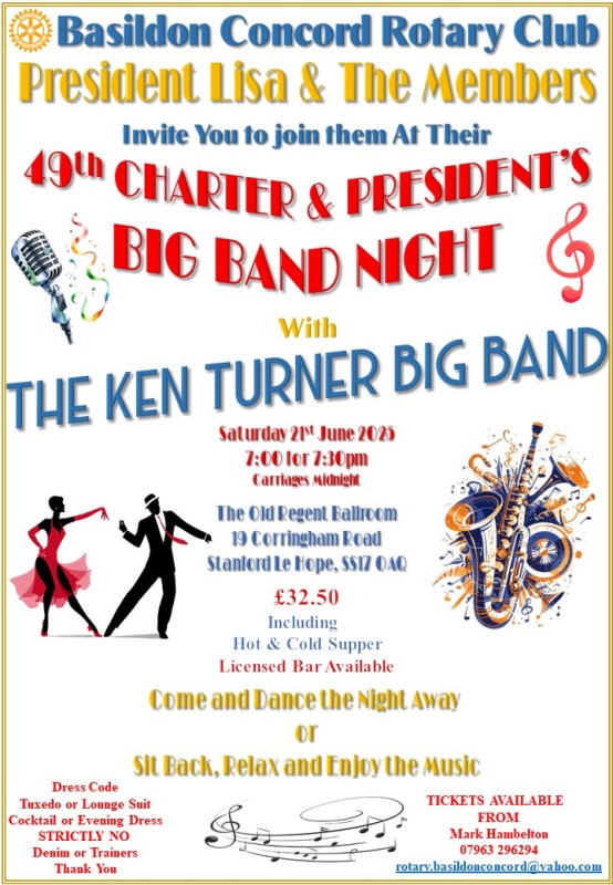 Big Band Night - Basildon Concord Rotary Club