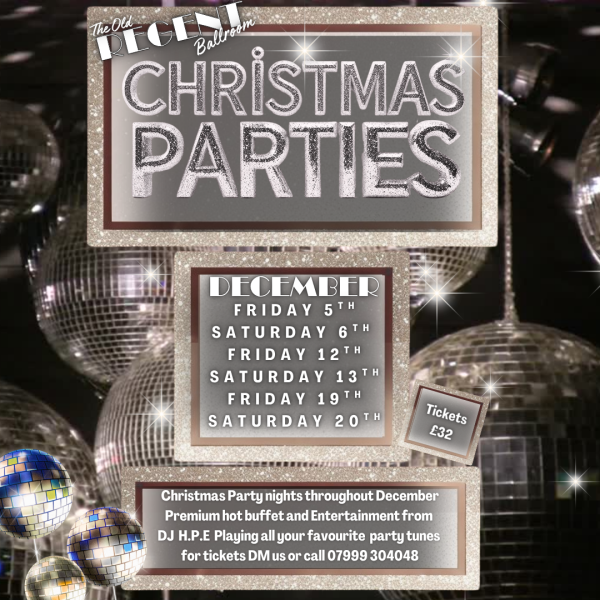 Christmas Party Night Upstairs Ballroom 13th December